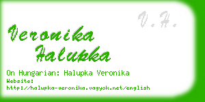 veronika halupka business card